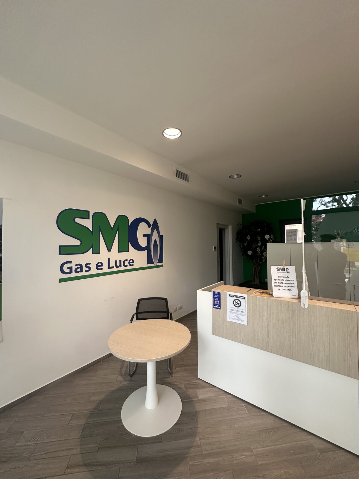 Reception sportello SMG Gas e Luce